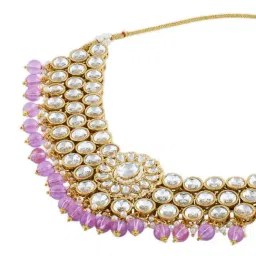 Zaveri Pearls Purple Alloy Sets for Women image 4