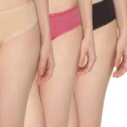 Candyskin Multicolor Cotton Bikini Panty -Pack of 3-picture-45