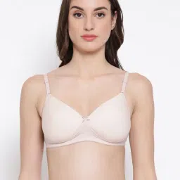 Clovia Beige Non Wired Padded T-Shirt Bra-picture-37