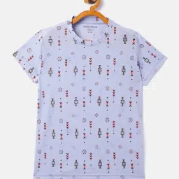 Crimsoune Club Kids Purple Printed T-Shirt-picture-28