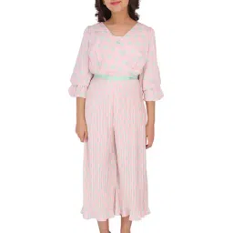 Cutecumber Kids Pink Floral Print Jumpsuit-picture-20