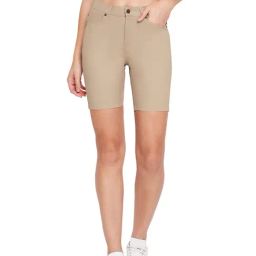 Hypernation Khaki High Rise Shorts-picture-8