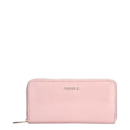 Forever 21 Pink Solid Zip Around Wallet for Women-picture-23