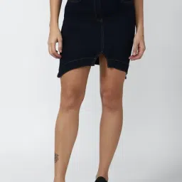 Forever 21 Navy Mini Skirt-image-69
