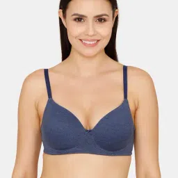 Zivame Blue Half Coverage T-Shirt Bra-image-17
