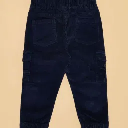 Pantaloons Baby Boys Navy Cotton Solid Track Bottoms & Joggers image 4