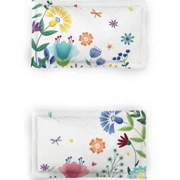 DDecor White Cotton 145 TC Double Bedsheet with 2 Pillow Covers image 4