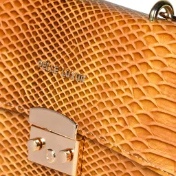 PELLE LUXUR Light Brown & Dark Brown Animal Effect Small Cross Body Bag image 4