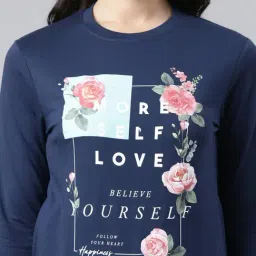 Dixcy Scott Slimz Navy Graphic Print Sweatshirt image 5