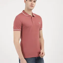 Calvin Klein Jeans Red Cotton Regular Fit Polo T-Shirt image 4