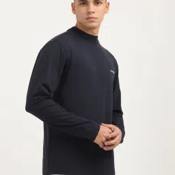 Calvin Klein Jeans Navy Cotton Regular Fit T-Shirt image 4