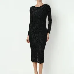 SHOWOFFFF Black Floral Dress-image-49