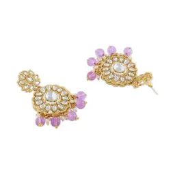 Zaveri Pearls Purple Alloy Sets for Women image 3