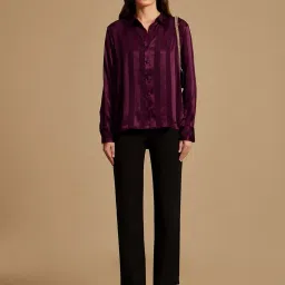 Kazo Purple Striped Shirt image 4