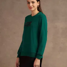 U.S. Polo Assn. Green Cotton Printed Sweatshirt image 3
