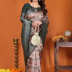 Shriyangan Woven Design Zari Art Silk Handloom Kanjeevaram Saree image 4