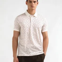 Arrow Off White Printed Regular Fit T-Shirt-image-83