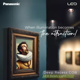 Panasonic Deep Recessed Cob Downlight Yellow Gold Reflector Color 18 W Cool White, PDLM45187 image 5