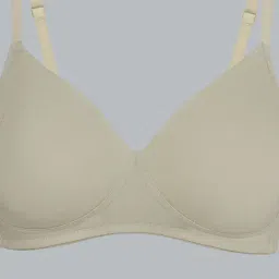 Van Heusen Comfort Fit Wireless Padded Solid T-Shirt Bra - Biscuit image 4