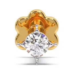 Candere by Kalyan Jewellers 18k Yellow Gold & Diamond Nosepin for Women-image-58