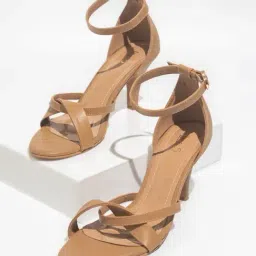 Inc.5 Women's Beige Ankle Strap Stilettos-picture-35