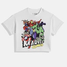 GAP Boys Marvel Printed Pure Cotton T-shirt-image-89