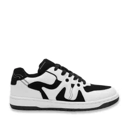 The Souled Store Men's Black & White Casual Sneakers-image-99