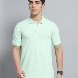 Monte Carlo Green Cotton Regular Fit Polo T-Shirt-picture-31