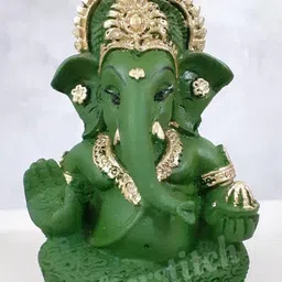 Afterstitch Green Religious Idol Showpiece-picture-15