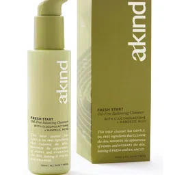 akind Fresh Start Oil-Free Balancing Cleanser with Mandelic Acid & Gluconolactone - 120 ml image 4
