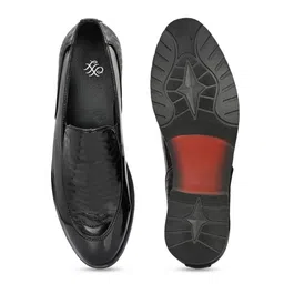 House of Pataudi Men Woven Design Formal Loafers image 5