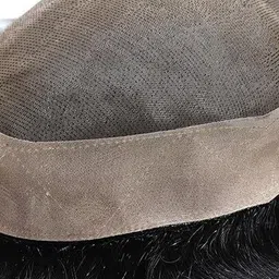 VIEWS Halo Wavy Toupee Hair Extension - Black - 7.5 Inch image 2