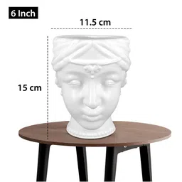 GARDEN'S NEED 2-Pcs White Textured Eco-Friendly Planters image 3