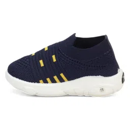 Lil Lollipop Mesh Detailed Slip On Musical Shoes - Navy Blue image 4