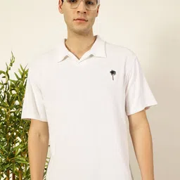 Thomas Scott Men Solid Polo Collar Cotton Relaxed Fit T-Shirt image 1
