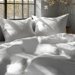 LANE LINEN White 400 TC King Bedsheet with 2 Pillow Covers image 4