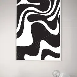 nestroots A Storm Within the Silence Black & White Canvas Paintings Wall Art-picture-28