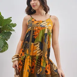 Vishudh Print A-Line Mini Dress-picture-10