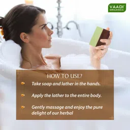 Vaadi Herbals Tempting Chocolate & Mint Soap - Pack of 3 image 2