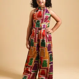 THETAA Girls Self Design Jumper Maxi Dress-picture-27
