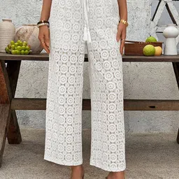 StyleCast Women Geometric High-Rise Wide Leg Trouser-image-40