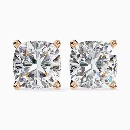 VALANOVA Hallmarked 14Kt Rose Gold Diamond Studded Earrings - 1.35 g-picture-28