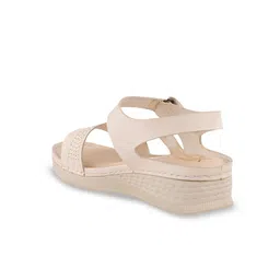 Shoetopia Girls Wedge Sandals with Laser Cuts image 3