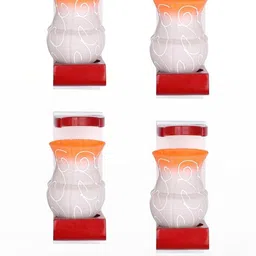 SOMIL Orange Glass Cylinder Printed Wall Lamps-picture-42