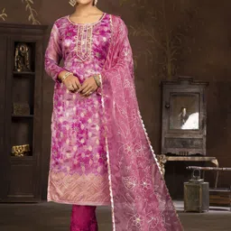 Maroosh Embroidered Unstitched Dress Material image 1