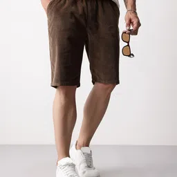 Mast & Harbour Men Premium Cordroy Regular Fit Short-picture-20