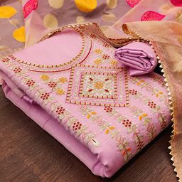 LeeliPeeri Designer Embroidered Unstitched Dress Material-picture-33