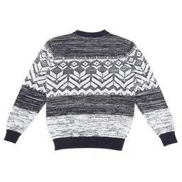 Gini and Jony Boys Fair Isle Printed Pullover image 2