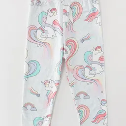 Kookie Kids Full Length Leggings Unicorn Print - GRey - Grey-image-53