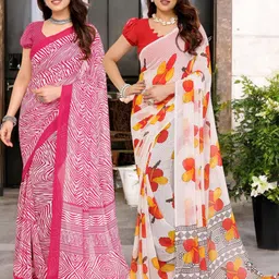 Moda Rapido Floral Pure Georgette Saree-picture-37